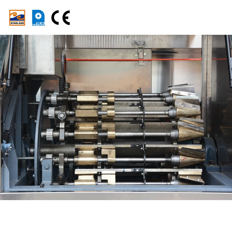 Wholesale Price Commerical Automatic Sugar Biscuit Ice Cream Cone Making Production Line Rolled Waffle Cone Maker Machine