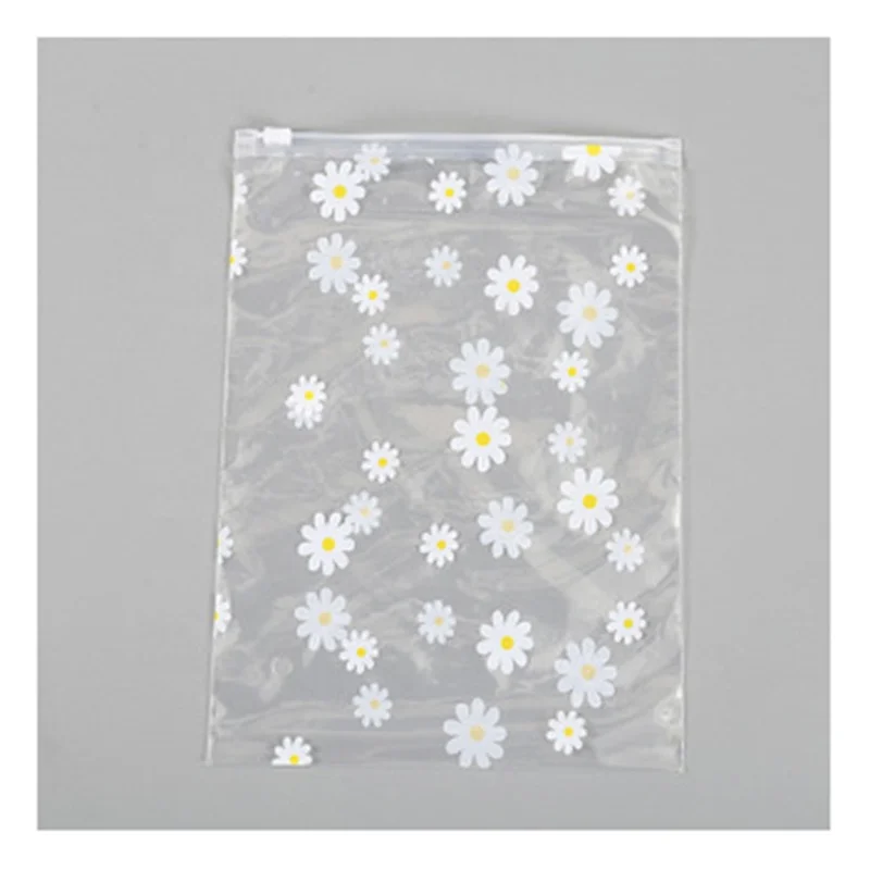 New zip lock EVA frosted/ clear packing bag for clothing tshirts daisy packaging bags