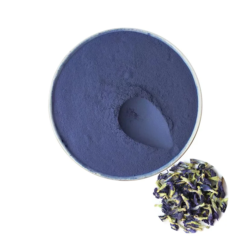 Chinese Herb 100% Pure Butterfly Pea Flower Flavor Tea Food Grade Butterfly Pea Powder