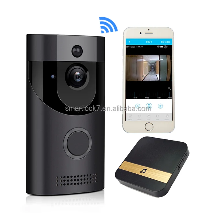 Doorbell tuya security 720p video intercom smart wireless wifi ring camera doorbell