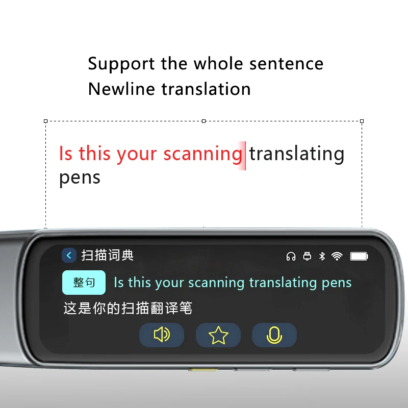 Christmas Education Gift Portable Scan Translation Pen OCR Dictionary Touch Read Pen for Dyslexia with Phonetic Translation