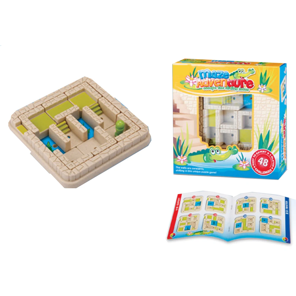 safe material wooden maze adventure game toys with EN71 test toys and games children