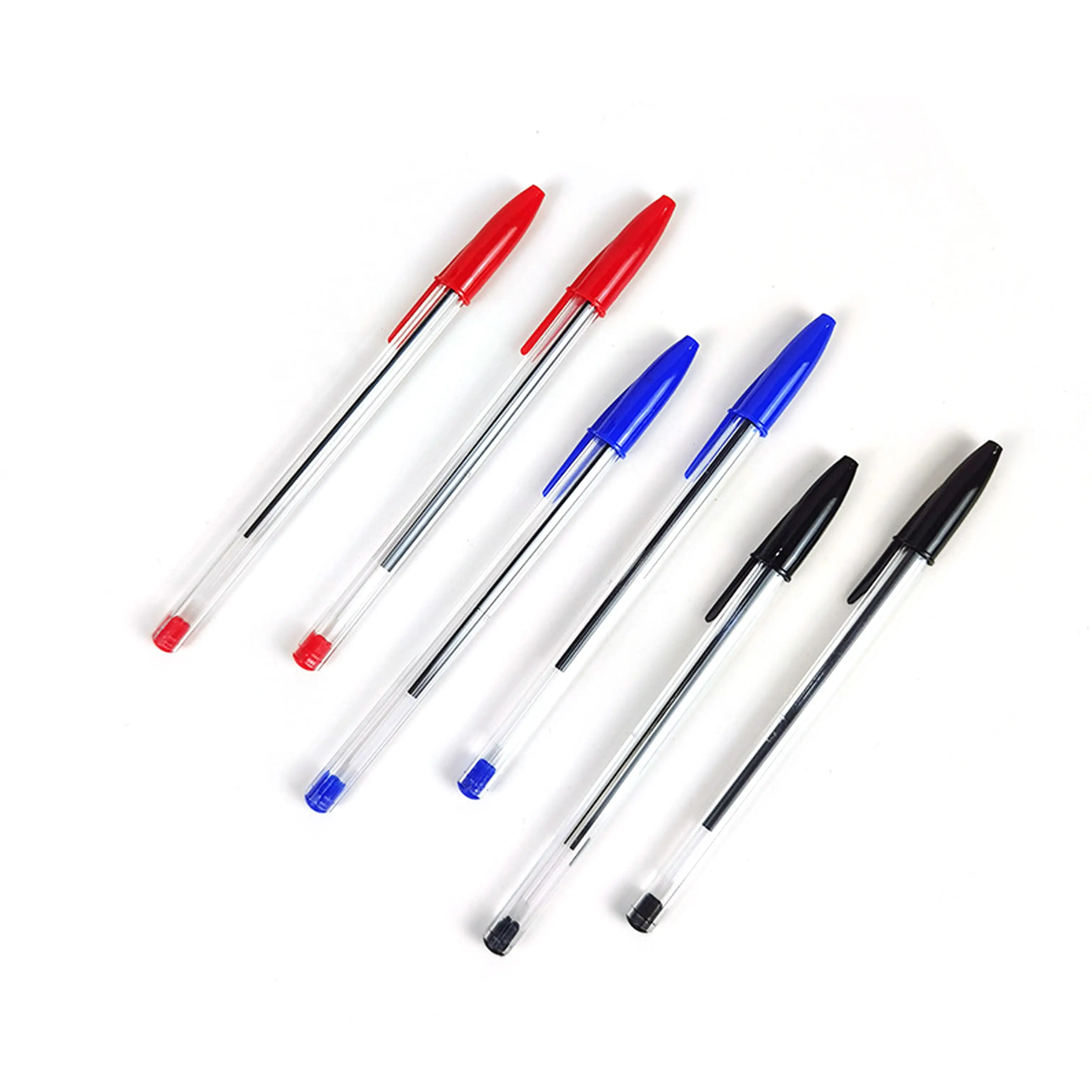 Wholesale 1.0mm Ballpoint Pen Easy To Write Plastic Pen Student Stationery  Ball Point Pen For School 3 colors