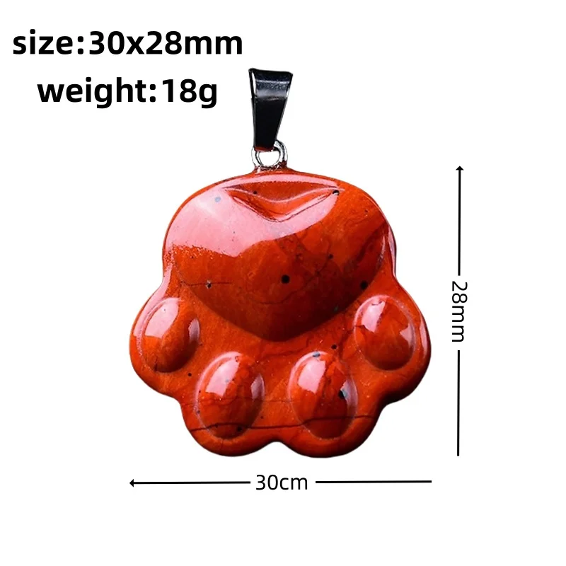 Wholesale Newest Hand Carved Natural Tiger Eye Gemstone Animal Small Cat Paw Shape Crystal Carvings Pendant For Gift