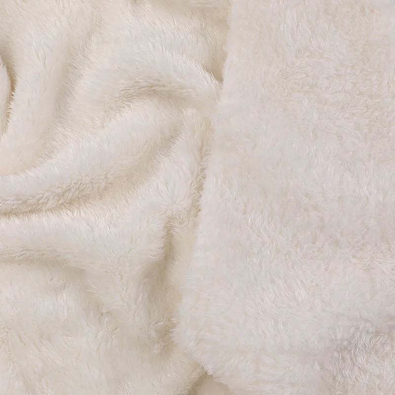 Factory Direct Fake Fur Fleece Fabric 100% Polyester Sherpa Fleece Fabric For Garment