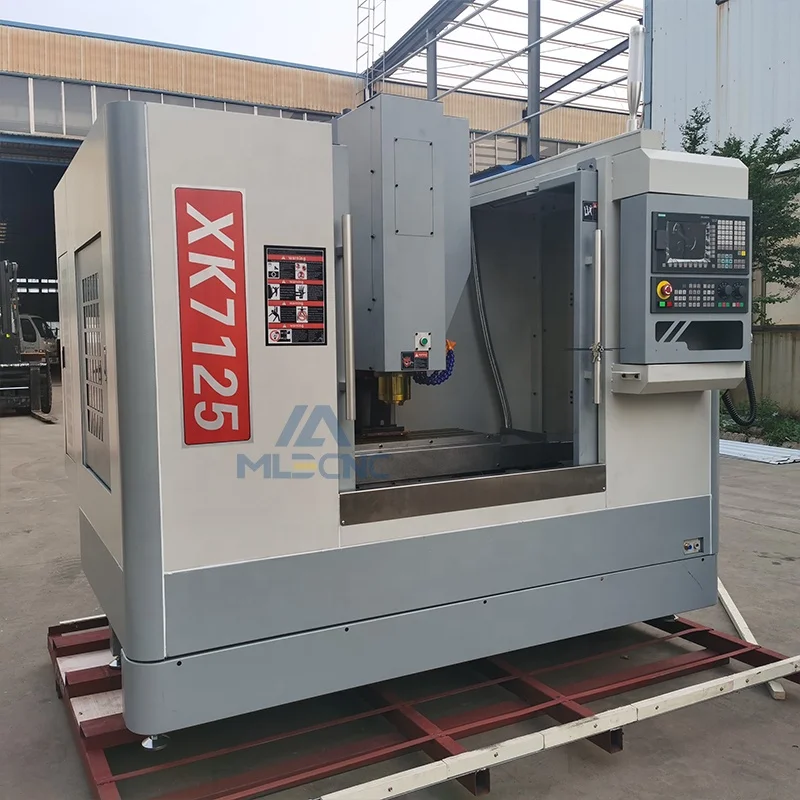 3 axis servo  low cost cnc milling machine vmc7124 XK7124 vertical machining center with european union ce certification