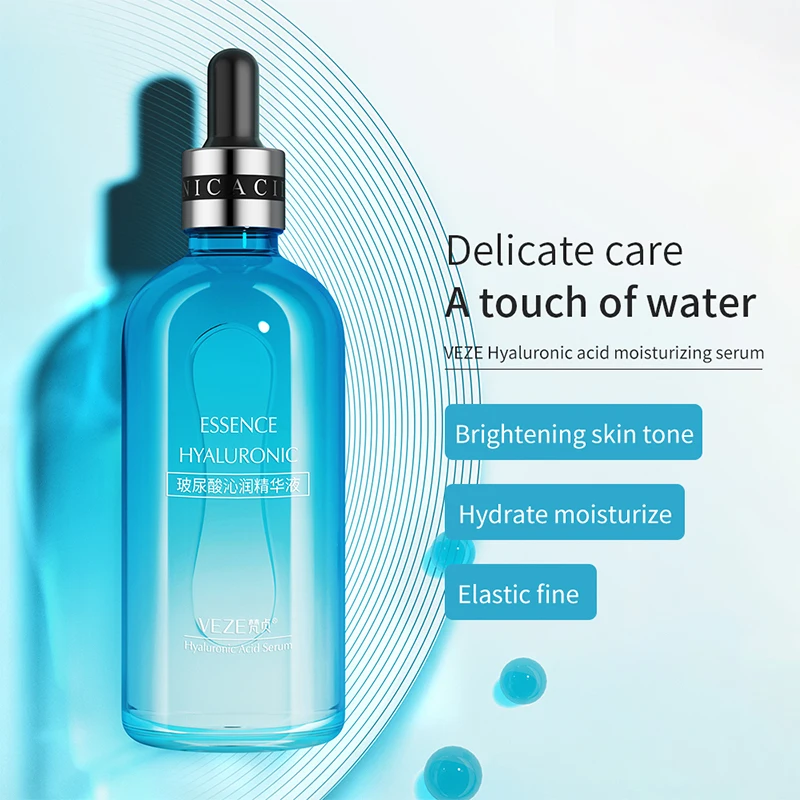 OEM VEZE private label moisturizing hyaluronic acid brightening face skin care anti aging facial serum