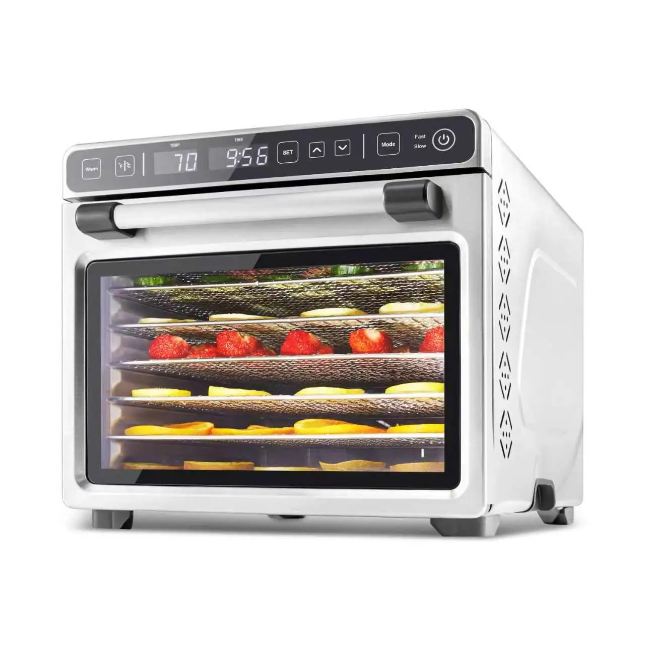 Professional Food Dehydrator Machine Meat Dehydrator Temperature Control 24H Timer Powerful Drying Capacity for Fruits Veggies