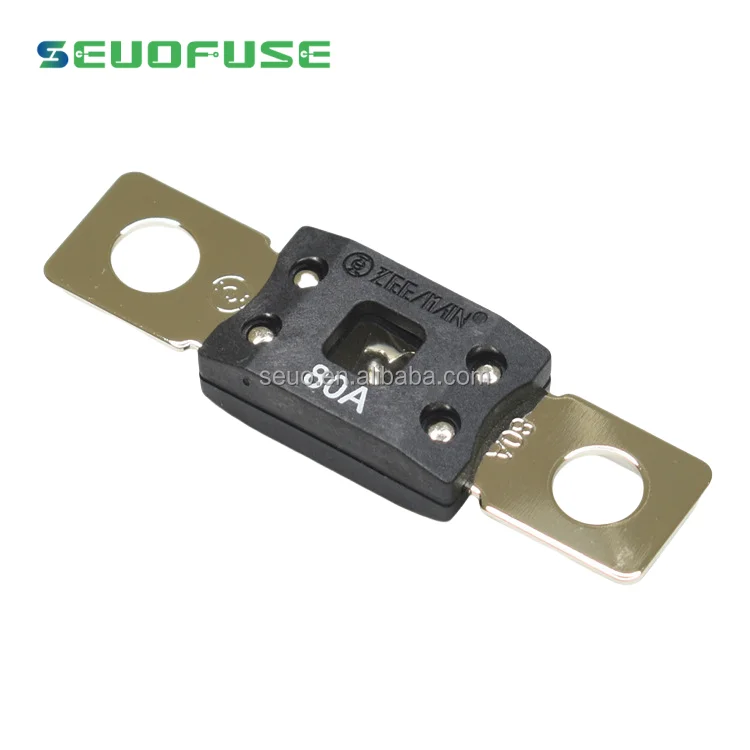 Fork bolt fuse automotive fuse circular hole flat plate electric vehicle main fuse heavy current