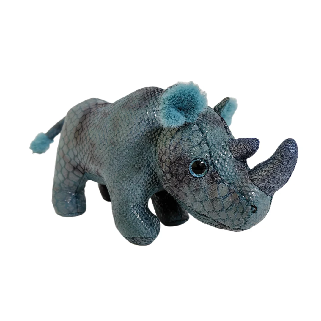Custom Wild Animal Toys Simulation Rhino Dinosaur High Quality Plush Animals For Wholesale