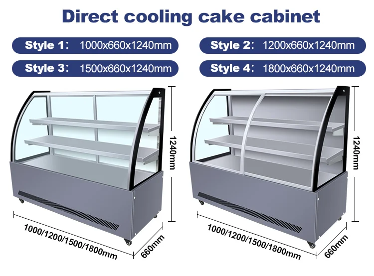 Glass Door cake fridge display Bakery Display Showcase chocolate refrigerator