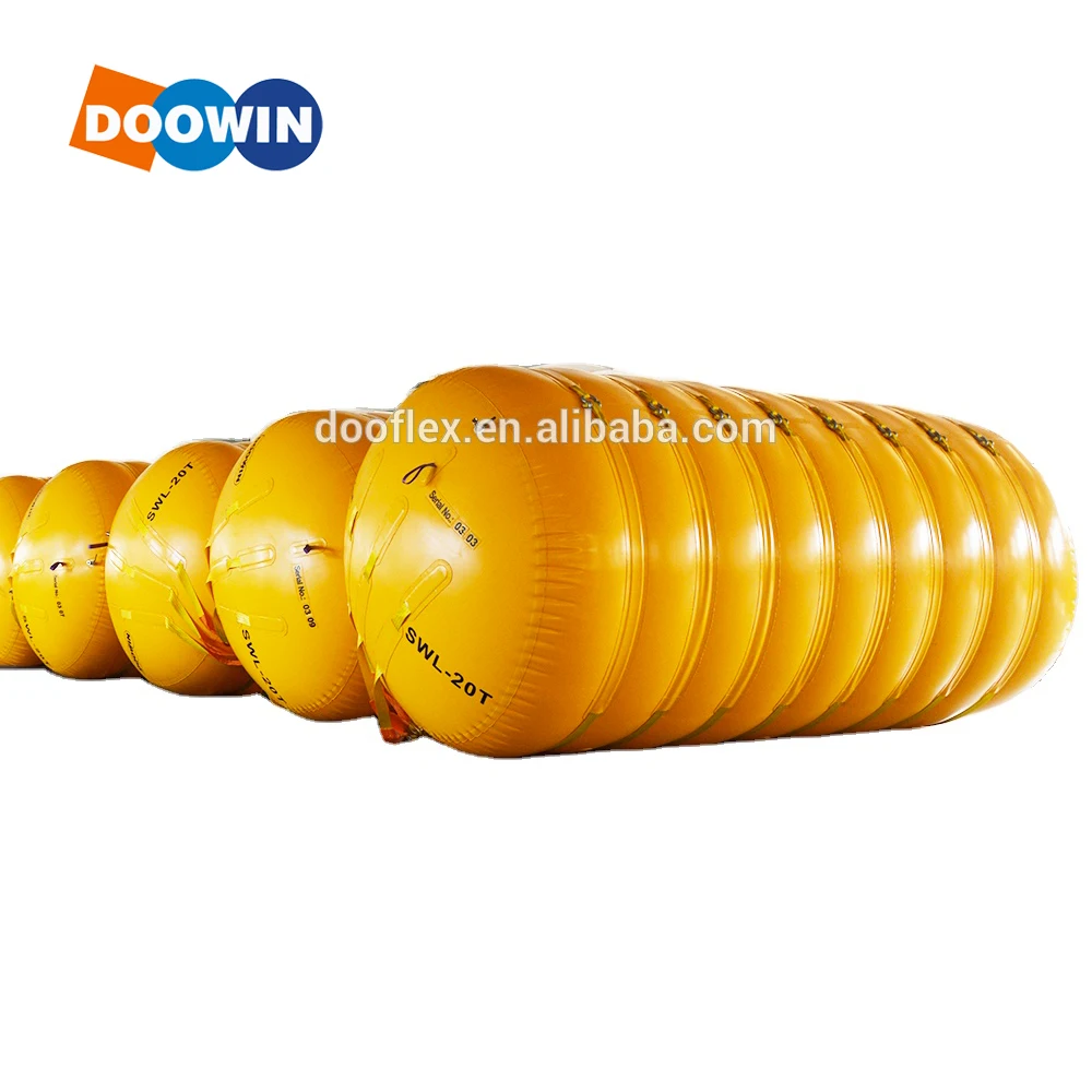 Marine Salvage and Rescue Boat Plastic Inflatable Pontoon Totally Enclosed Lift Bags For ship