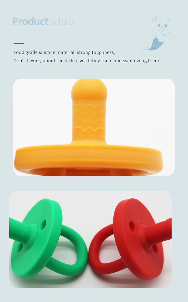 wholesale custom baby pacifier bottle nipple dummy silicon soother adult pacifier