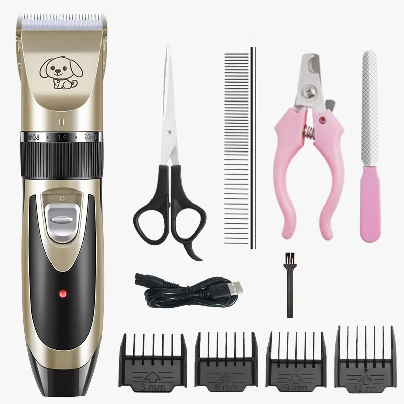 Grooming Clippers Comb Kit Trimmer Haircut Machine Electric Pet Shaver Machine Dog Hair Clippers
