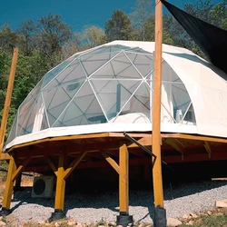 Transparent PVC dome bubble tent geodesic clear dome tent for glamping igloo tent
