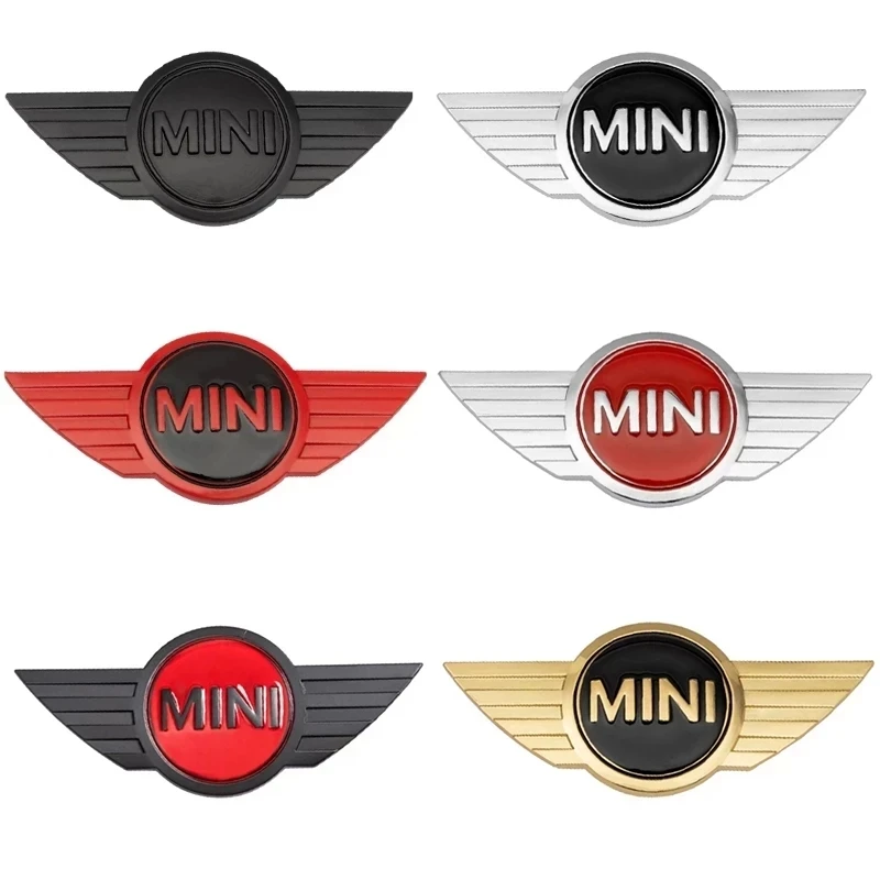 Car Styling Carbon Fiber 3D Metal Stickers Emblem Badge For Mini Cooper One R50 R52 R53 R56 R60 F55 F56 R57 R58 R59 Accessories