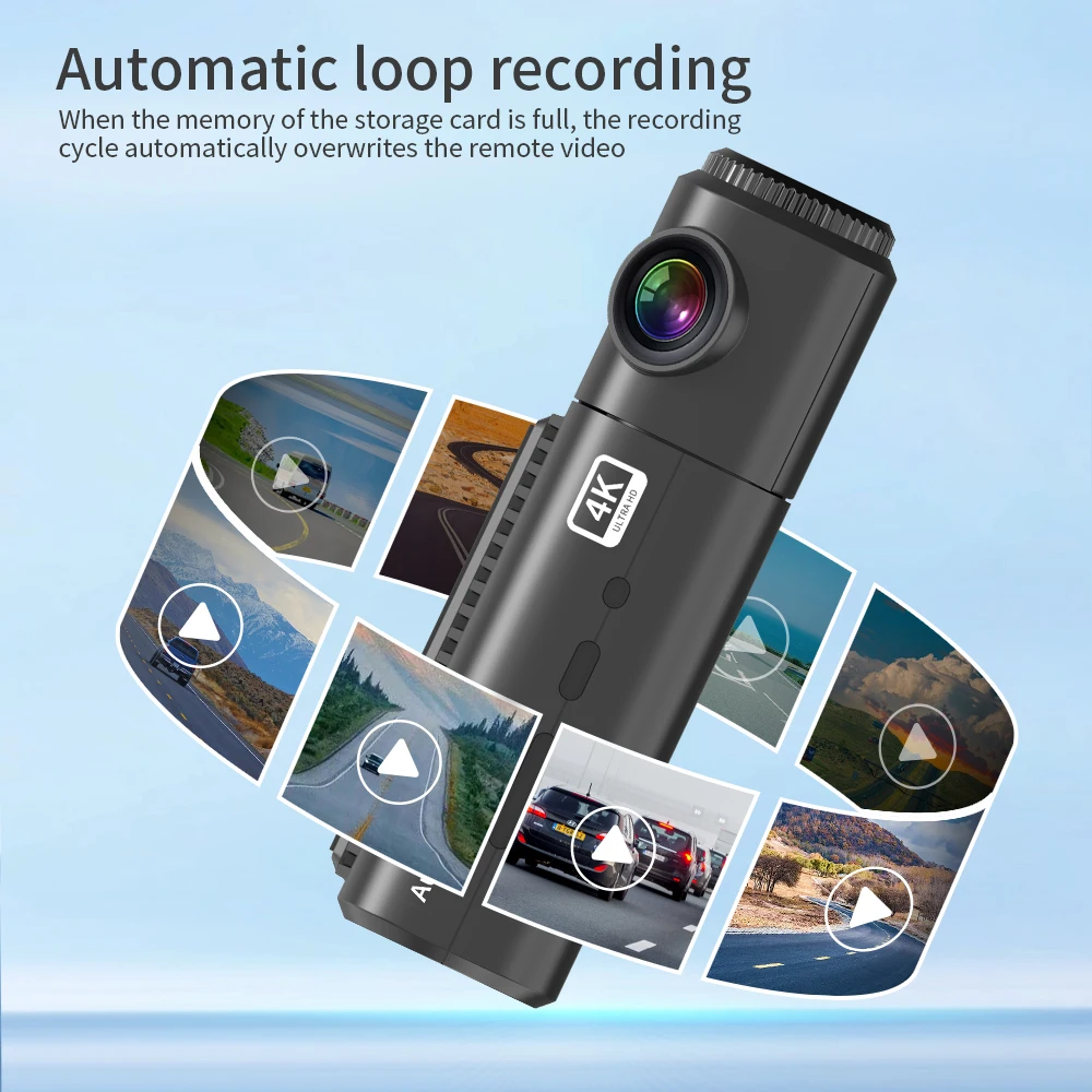 Auto Sight Car Recording High Quality 4K Dash Cam Car Recording Vehicle DVR Cam Ultra HD Car Recorder Vehicle Camera