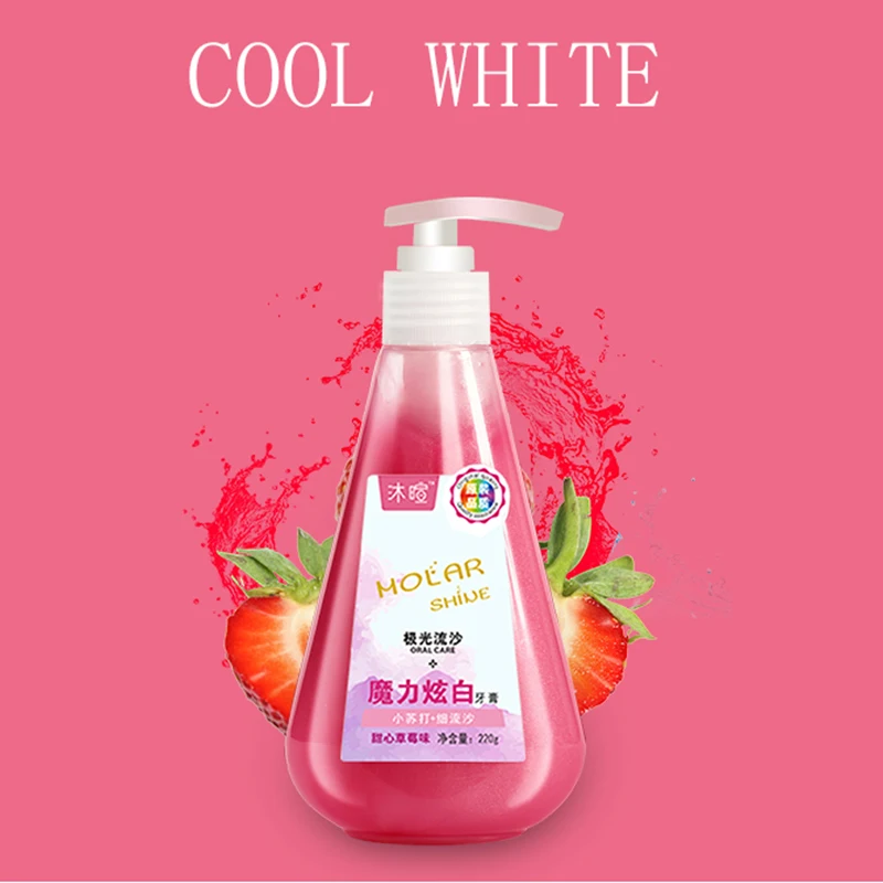 220g Liquid whitening baking soda pressure toothpaste OEM