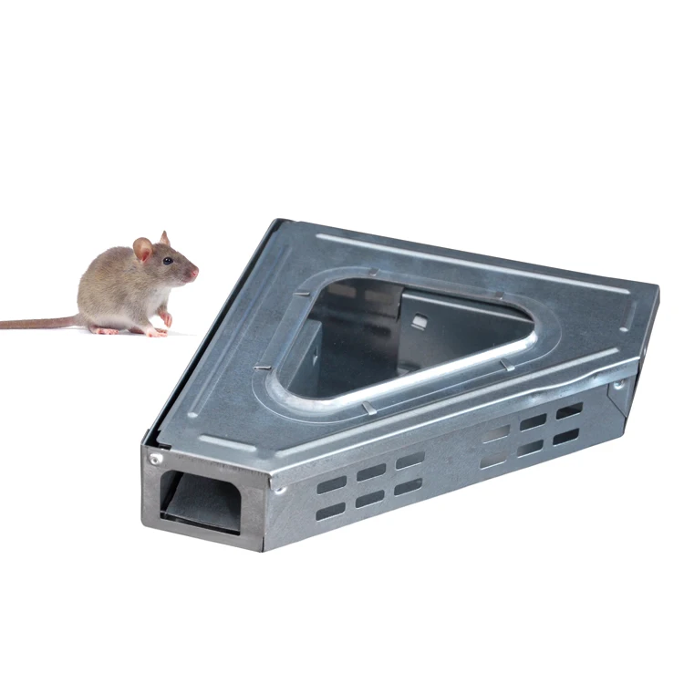 Live Mouse Trap Automatic Metal Silver Ant Farm Galvanized Sheet Indoor Electric Rodent Rat Mice Mouse Box Rodent T TRAPS 3008