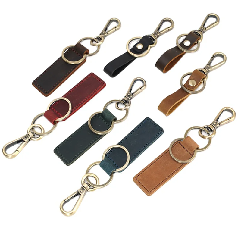Oneway Wholesale Personalized Fashion Sublimation Blank Custom Logo Key Chain Leather Keychain