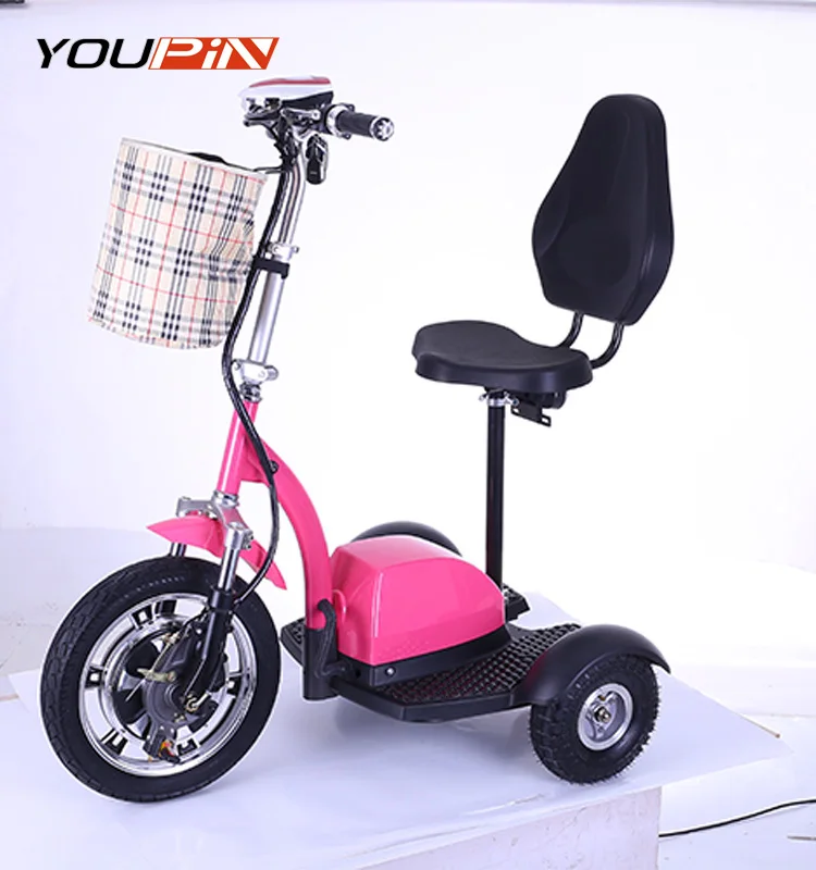 3 Wheel Scooter Electric Moped Kick Mobility E Patinete Electrico Adult Handicapped Tricycles For