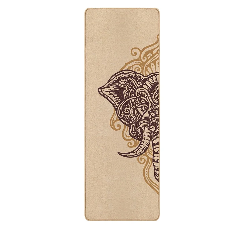 Factory Direct Sales cover edge rubber backing lmi linen rubber yoga mat