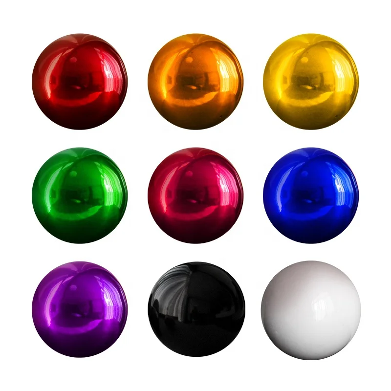 Custom Made Colors 100mm Polished Metal Garden Red Blue Rainbow Stainless Steel Ball Hollow Sphere Large Sphere For Sale  SS201