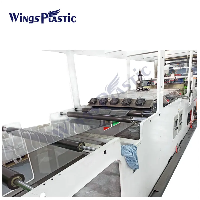 PLC Control PET PP PS PC plastic transparent sheet extrusion manufacturing machine