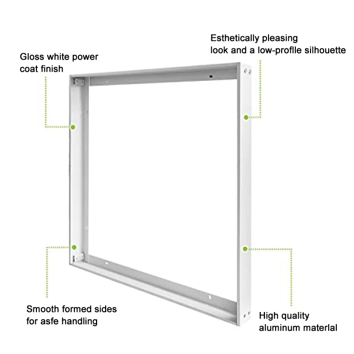 led panel light 60x60 SKD ceiling lamp housing kit aluminum frame iron cover accessories