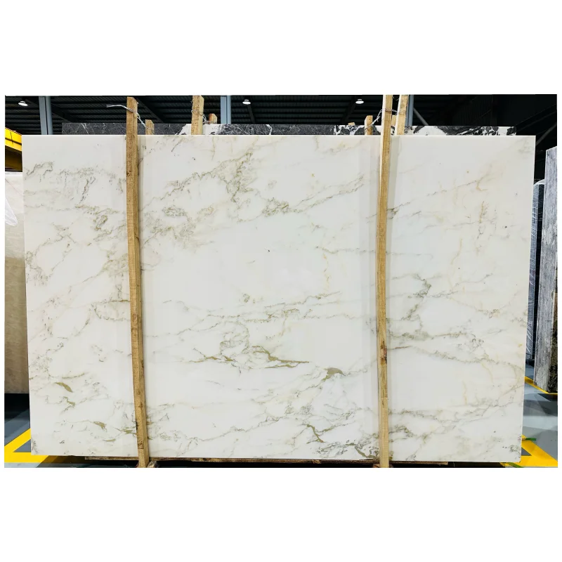 3 bundles Premium Quality Chinese  Calacatta Gold Marble Slab for Kitchen Countertop