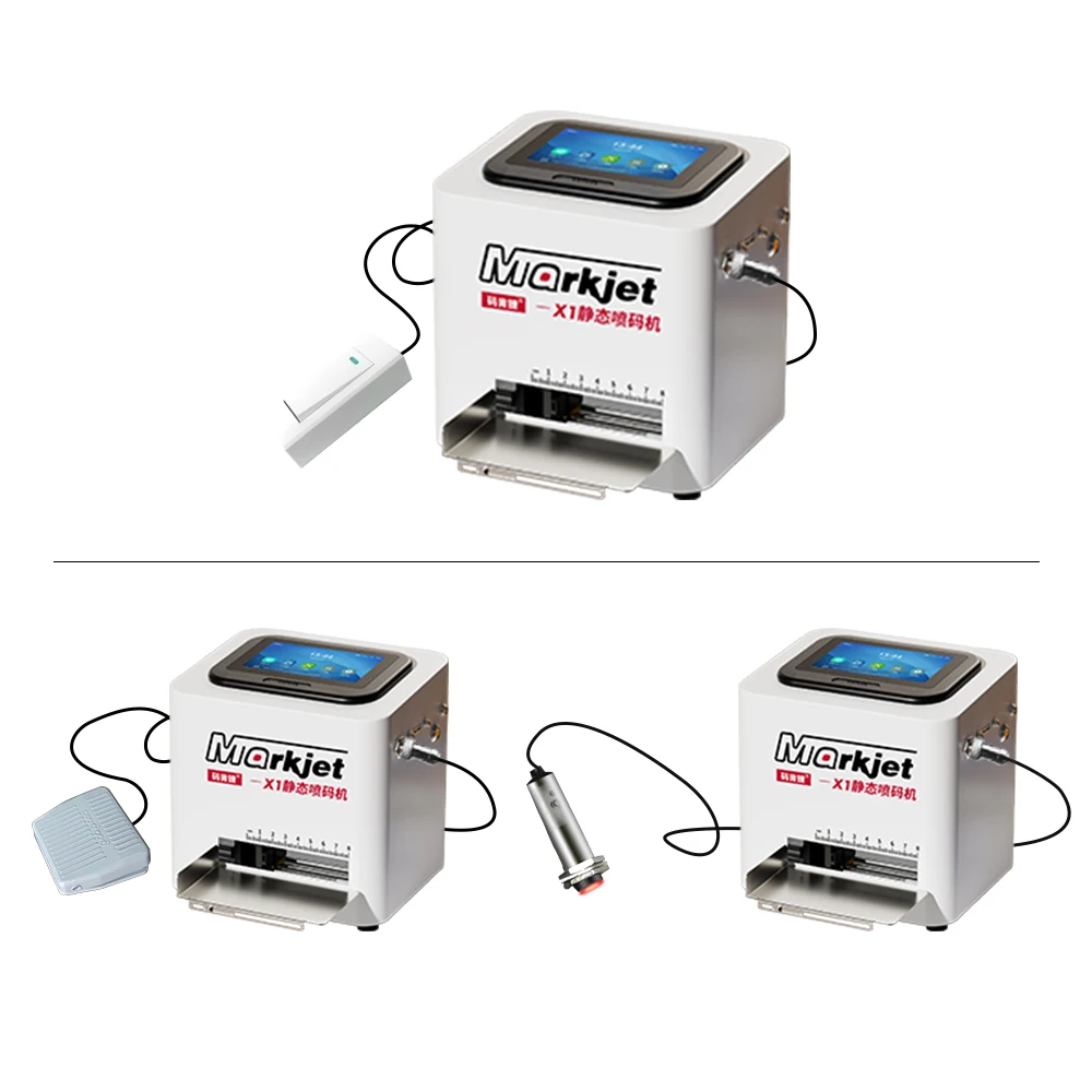 12.7mm Desktop Static Printer Production Date Bottle Small Box Qr Code Batch Number Inkjet Coder