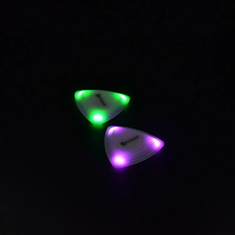 Wholesale LED Glowing Guitar Touch Luminous Pick Stringed Instrument Plectrum Guitar Pick for Bass Electric Guitar