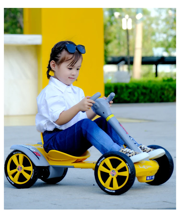 China Wholesale Red Four Wheeler UTV Electric Pedal Go Kart Racing Karting for Kids and Adults