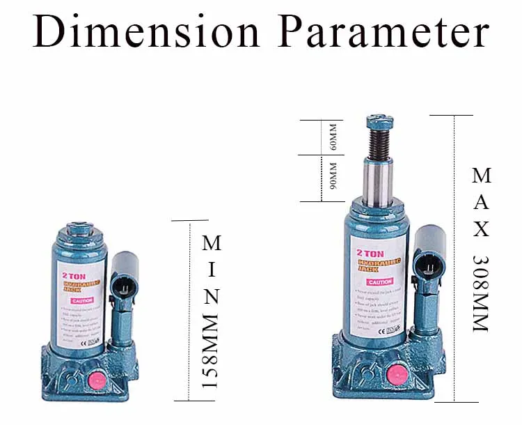 Автомобильный гидравлический домкрат 2 тонны
