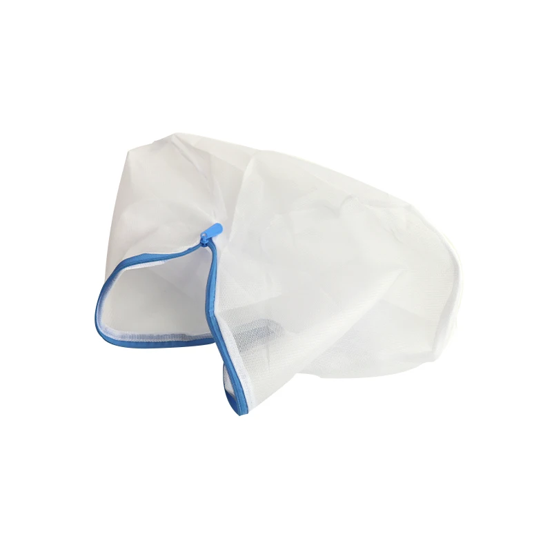 Eco Friendly Polyester Drawstring laundry products wash mesh bag with zipper extender