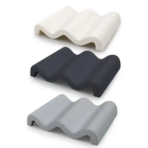 Shower Bathroom Self Draining Waterfall Soap Tray Saver for Bar Soap Silicone Dishes with Drain Bar Soap Holder