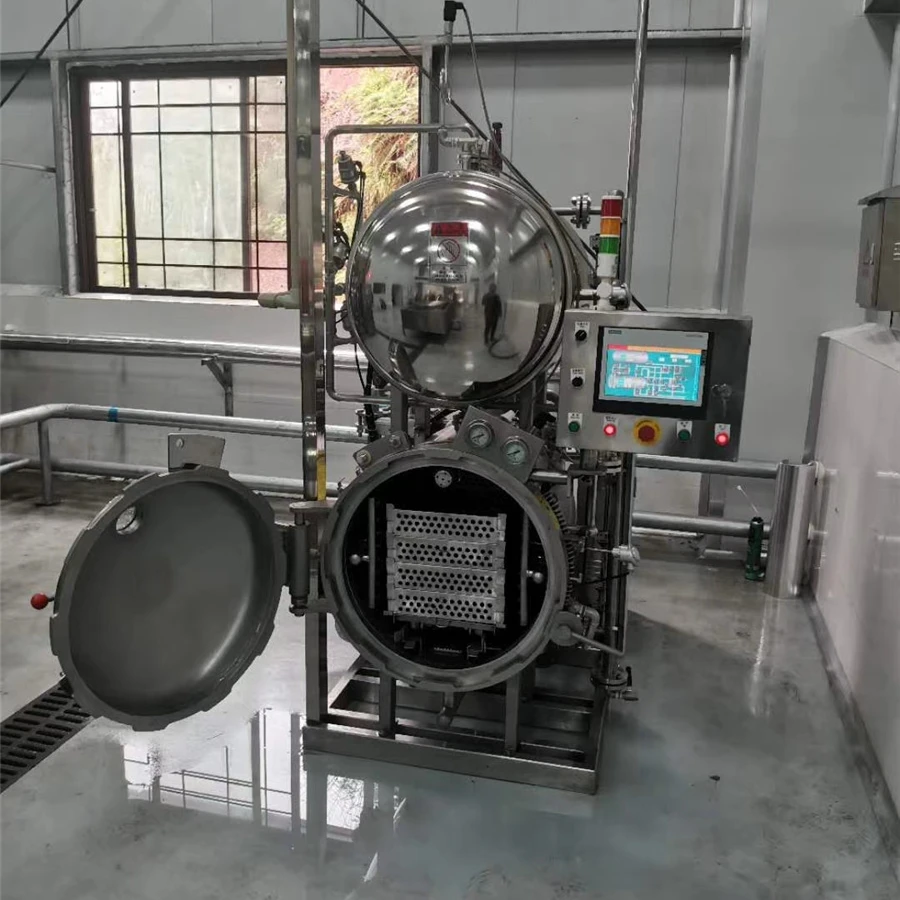 Tin Can Food Retort Autoclave Machine For Packing Fish Canned Food Autoclave Retort Machine