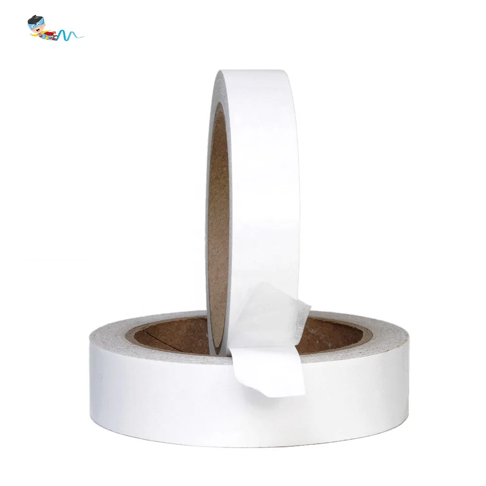 4- Recyclable High Viscosity Envelope Nonwoven Paper Base Double Sided Coated Hot Melt Oil Solvent Glue Tissue Adhesive Tape