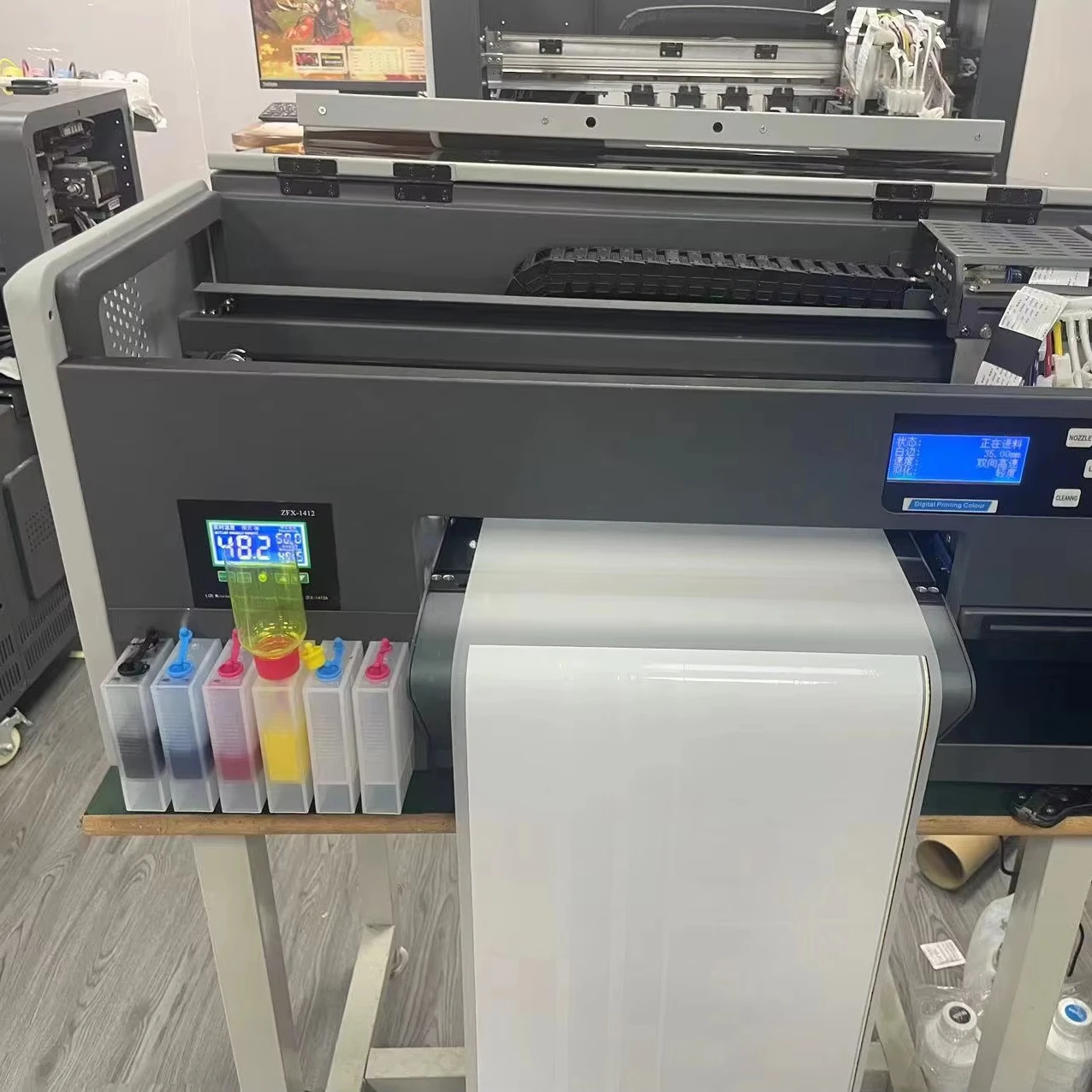Tshirts Printer Pink Dtf Printer T Shirt Screen Printing Machine For House Office Automatic