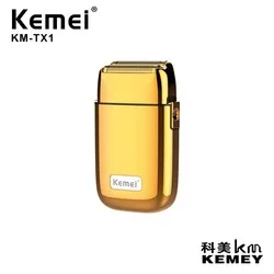 hot sale Kemei KM TX1 electric shaver metal body shaving head USB charging