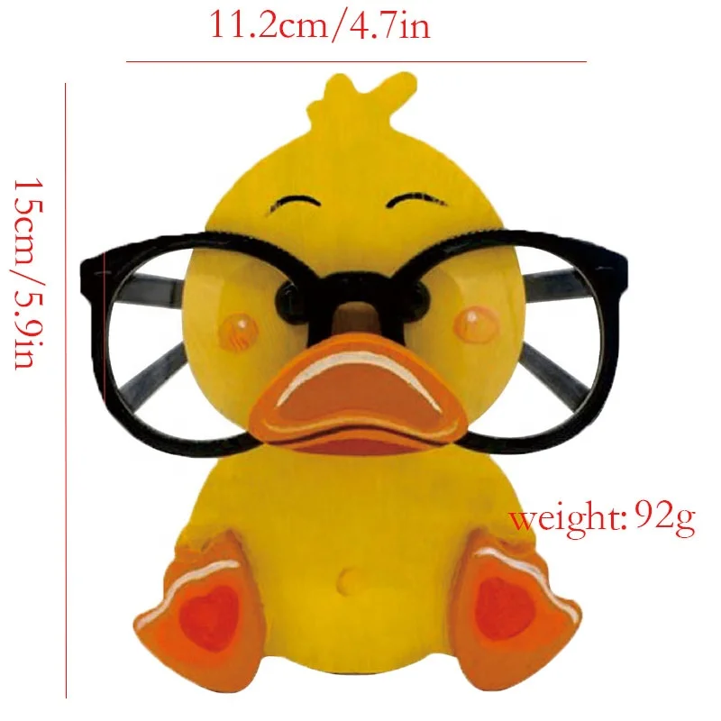 Factory Direct Selling honeybee duck deer wooden sunglass display stand wooden desktop decoration