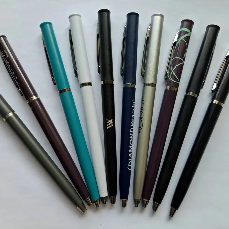 Дешевая пластиковая гостиничная шариковая ручка для рекламы