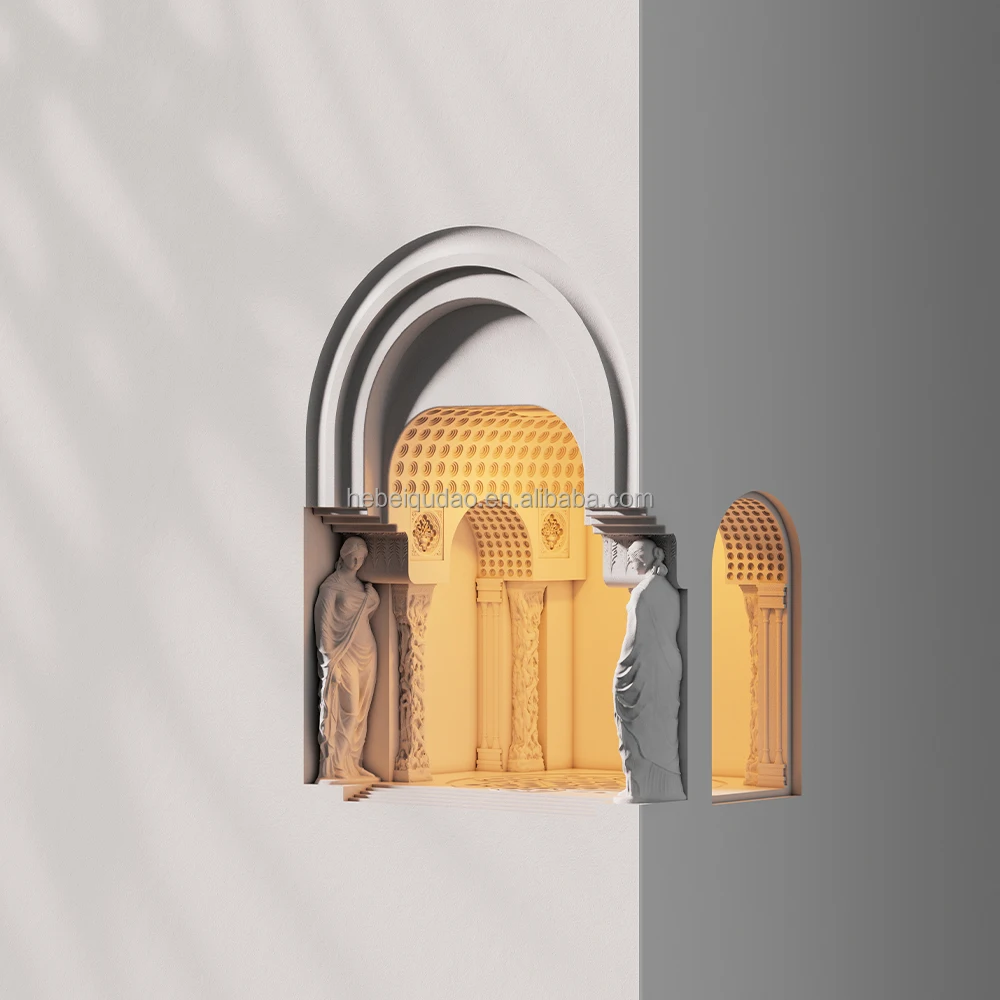 Modern Creative Indoor Gypsum Wall Lamp Original White Nordic Style Wall Sconces Modern Luxury Decorative Sconces