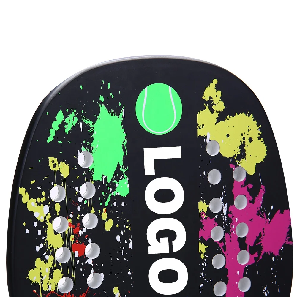 Custom carbon tennis rackets and beach tennis rackets