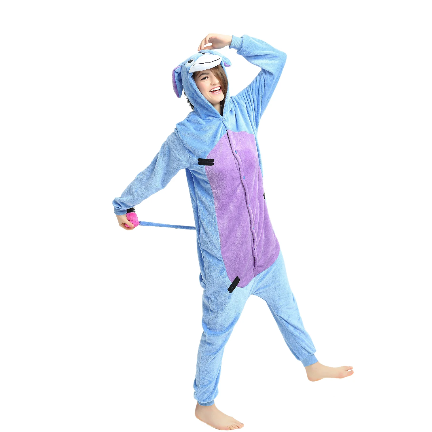 Christmas Pajamas Animal Onesies Flannel Cartoon Costume Donkey Adults Pajamas Manufacturers