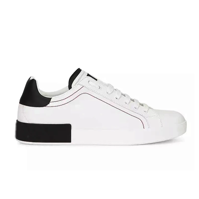 Fashion Famous Brand Napa Calf Skin Casual Shoes Flat Walking Running Portofino Sneaker Come With Original Box For Man Women