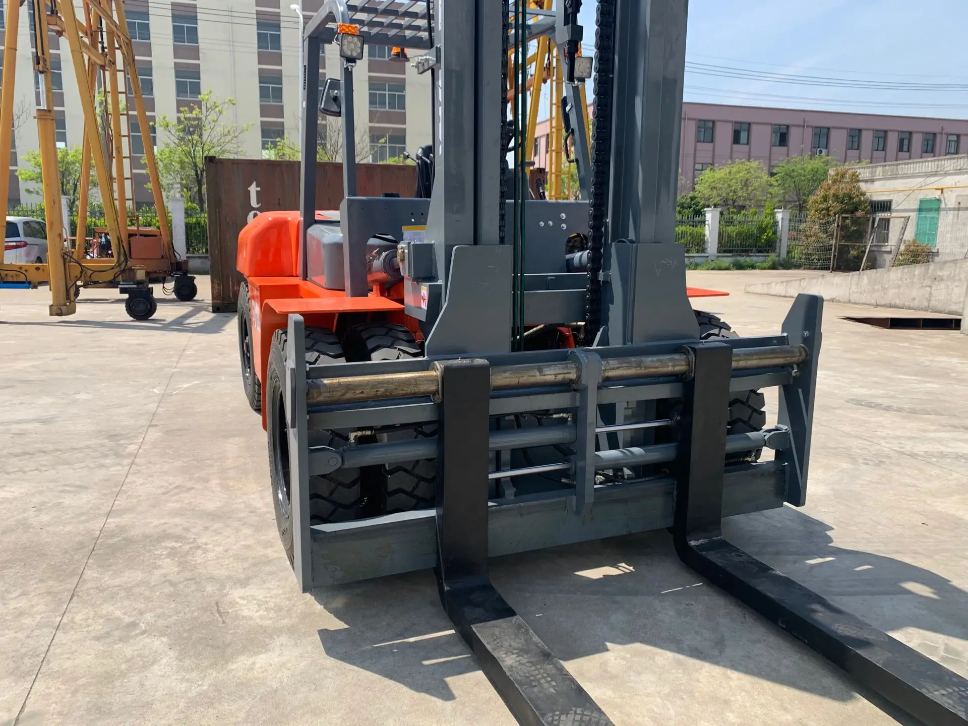 New heavy 12 ton side shifter forklift /new toyota engine diesel forklift price