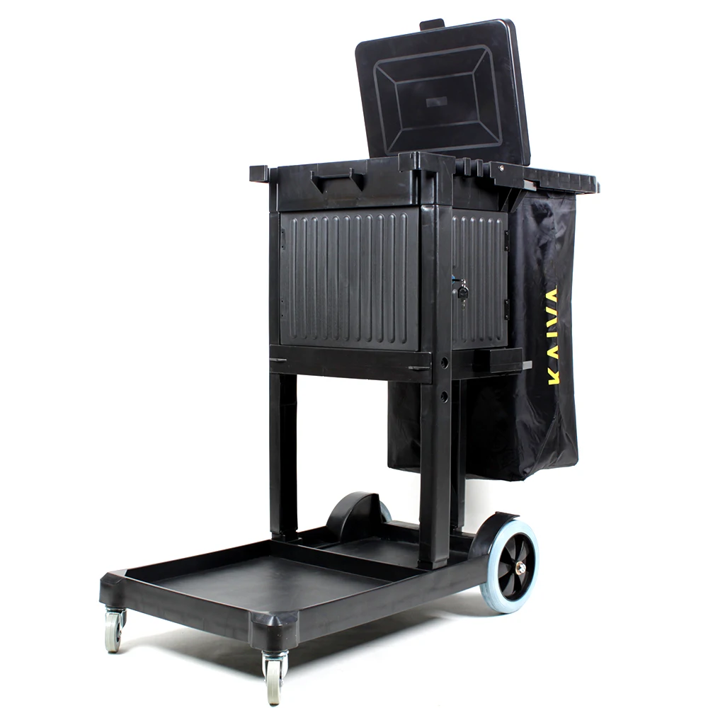 Новая тележка для уборки с шкафом для хранения гостиничного дома