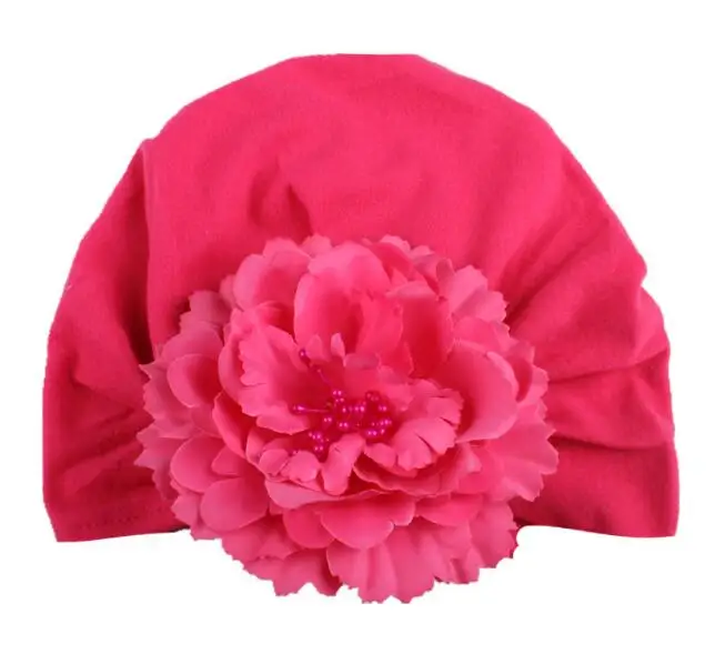 Baby Flower Hat Newborn Infant Fashion Princess Soft Cotton Cap Hair Accessories Child Kids Beanie Hot Sale Hats
