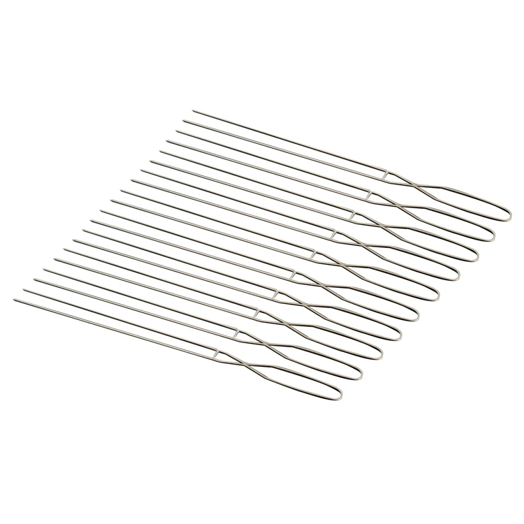 Shashlik Sausage Souvla Kebab U-Shape Stainless Steel Skewers BBQ Accessories